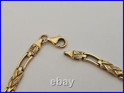 9ct/ 375 Yellow Gold Fancy Link Necklace/ L 41 cm/ 20.8 g