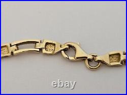 9ct/ 375 Yellow Gold Fancy Link Necklace/ L 41 cm/ 20.8 g