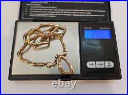 9ct/ 375 Yellow Gold Fancy Link Necklace/ L 41 cm/ 20.8 g