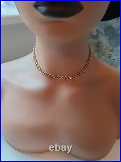 9ct 375 gold belcher chain /necklace Very Long 78cm 5gm (c&t)