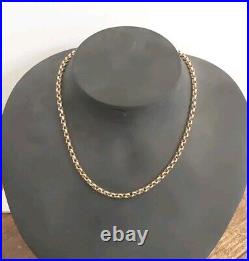 9ct 375 gold hallmarked pre-owned 19 inch Belcher chain