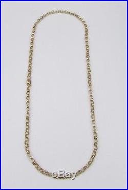 9ct 9Carat Yellow Gold Double Link Belcher Chain Necklace 20.75 Inch UK SELLER