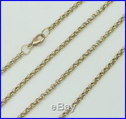 9ct 9Carat Yellow Gold Fine Belcher Chain Necklace 26 Inch UK SELLER