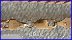 9ct 9kt Yellow Gold Curb Chain Necklace, 21 Inches. 4.5 mm HALLMARKED 14.3 g