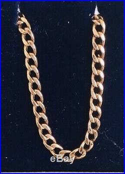 9ct GOLD 21 ROSE GOLD CURB CHAIN