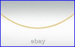 9ct GOLD BOX CHAIN NECKLACE VARIOUS LENGTHS AVAILABLE