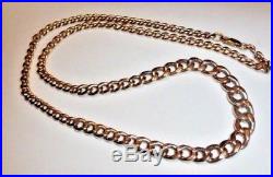 9ct GOLD CHAIN Albert Link CURB 18 18.25 inches