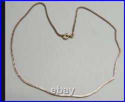 9ct GOLD CHAIN Snake Design Choker 3g Delivery Lovely Piece Of JEWELLERY