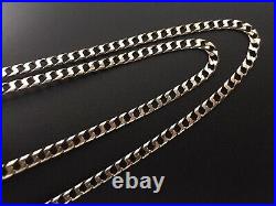 9ct GOLD CURB CHAIN 375 GENTS LADIES SOLID LINK NECKLACE 20.5 EXCELLENT