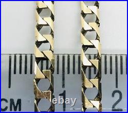 9ct GOLD CURB CHAIN 375 GENTS LADIES SOLID LINK NECKLACE 20.5 EXCELLENT