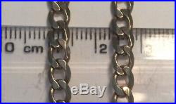 9ct GOLD CURB CHAIN NECKLACE 375 SOLID LINK 13.8g BRAND NEW WITH BOX 18 LENGTH
