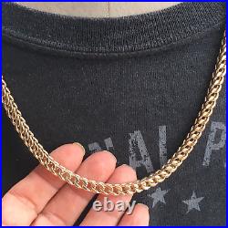 9ct GOLD FRANCO CHAIN 24 1/4 MEN'S 35.6g (1.14toz) GORGEOUS