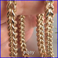 9ct GOLD FRANCO CHAIN 24 1/4 MEN'S 35.6g (1.14toz) GORGEOUS