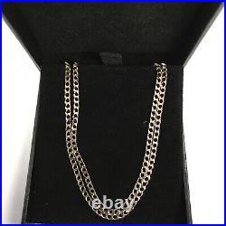 9ct GOLD SQUARE LINK CURB CHAIN 23 LONG 6.5 GRAMS