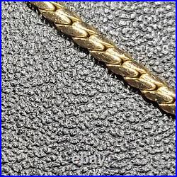 9ct Gold 17.6 Serpentine Chain necklace, weight 3.62g A26