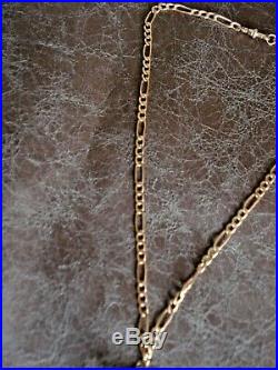 9ct Gold 18'' Chain with T Bar attached Hallmarked Necklace gold Not scrap
