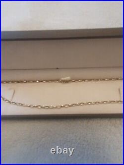 9ct Gold, 18 Inch, 4.95 Grams, Vintage, Round Belcher Chain/ Necklace