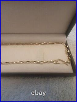 9ct Gold, 18 Inch, 4.95 Grams, Vintage, Round Belcher Chain/ Necklace