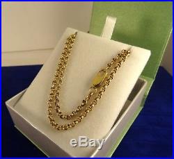 9ct Gold 19 BELCHER Chain Necklace 7gr Italy Hm cx708 Close links RRP £350