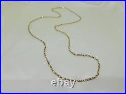 9ct Gold 24 Fine Faceted Belcher Link Chain