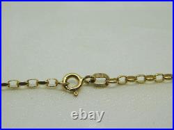 9ct Gold 24 Fine Faceted Belcher Link Chain