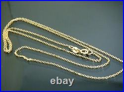 9ct Gold 375 Cable Link 18 Hallmarked Chain Necklace