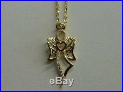 9ct Gold Angel Pendant with 18 9ct Gold Chain