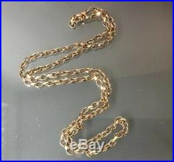 9ct Gold BELCHER Chain VINTAGE Men's/Women's Weight 21.3g Length 24 Hallmarked