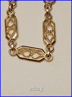 9ct Gold Beautiful intricate Chain Weight 6.1 grams Length 18 inch