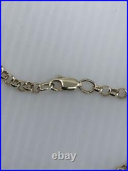 9ct Gold Belcher Chain Hallmarked 24 inch Long Round Links 11.4 Grams Pre Owned