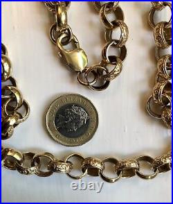 9ct Gold Belcher Chain Necklace 69.5 gm. 24.5