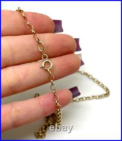 9ct Gold Belcher Link Chain Necklace 20 inch 9ct Yellow Gold Hallmarked Chain