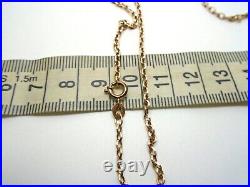 9ct Gold Belcher Link Chain Necklace 9ct Yellow Gold Hallmarked 21 inch 2.2mm