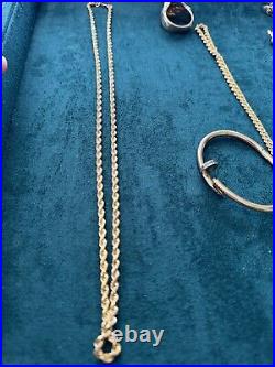 9ct Gold Brand New Diamond Cut Itailan Rope Chain 22