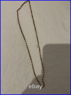 9ct Gold Chain 20 Inch 15.110 Grams (Receipt Included)
