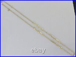 9ct Gold Chain 9ct Yellow Gold Fancy Link Adjustable Chain (23 & 26 inches)