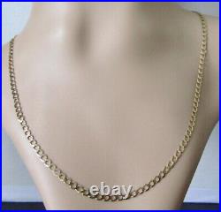 9ct Gold Chain 9ct Yellow Gold Flat Curb Chain (4.4g)