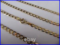 9ct Gold Chain 9ct Yellow Gold Flat Curb Chain (4.4g)