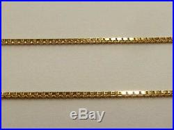9ct Gold Chain Box Link 18 Or 20 Boxed Fully Hallmarked