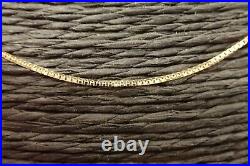 9ct Gold Chain Box Link 18 Or 20 Long Fully Hallmarked