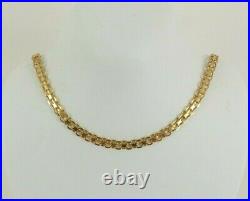 9ct Gold Chain Flat Weave Necklace Hallmarked 11.4grams 19.75'' with gift box