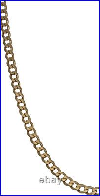 9ct Gold Chain/Necklace 12.33g Curb Plain 20 Fully Hallmarked