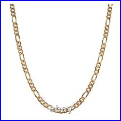 9ct Gold Chain/Necklace 16.9g Figaro Plain 20 Fully Hallmarked