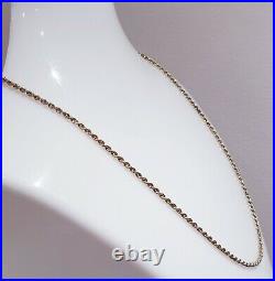 9ct Gold Chain Necklace 21 Inches (375 Gold) Immaculate Condition