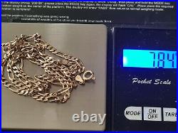 9ct Gold Chain Necklace 25 Inches 375