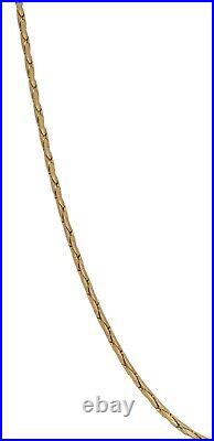 9ct Gold Chain/Necklace 7.25g Fancy Plain 16 Fully Hallmarked