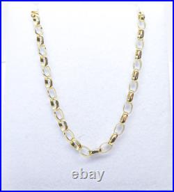 9ct Gold Chain Oval Belcher Solid Link Hallmarked 18'' 5 grams Gift Box