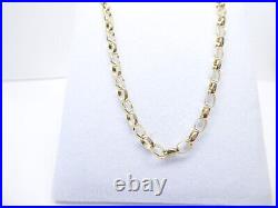 9ct Gold Chain Oval Belcher Solid Link Hallmarked 18'' 5 grams Gift Box