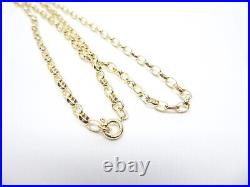 9ct Gold Chain Oval Belcher Solid Link Hallmarked 18'' 5 grams Gift Box