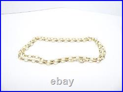 9ct Gold Chain Oval Belcher Solid Link Hallmarked 18'' 5 grams Gift Box